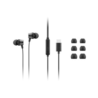 Lenovo USB-C Wired In-Ear Headphones with inline